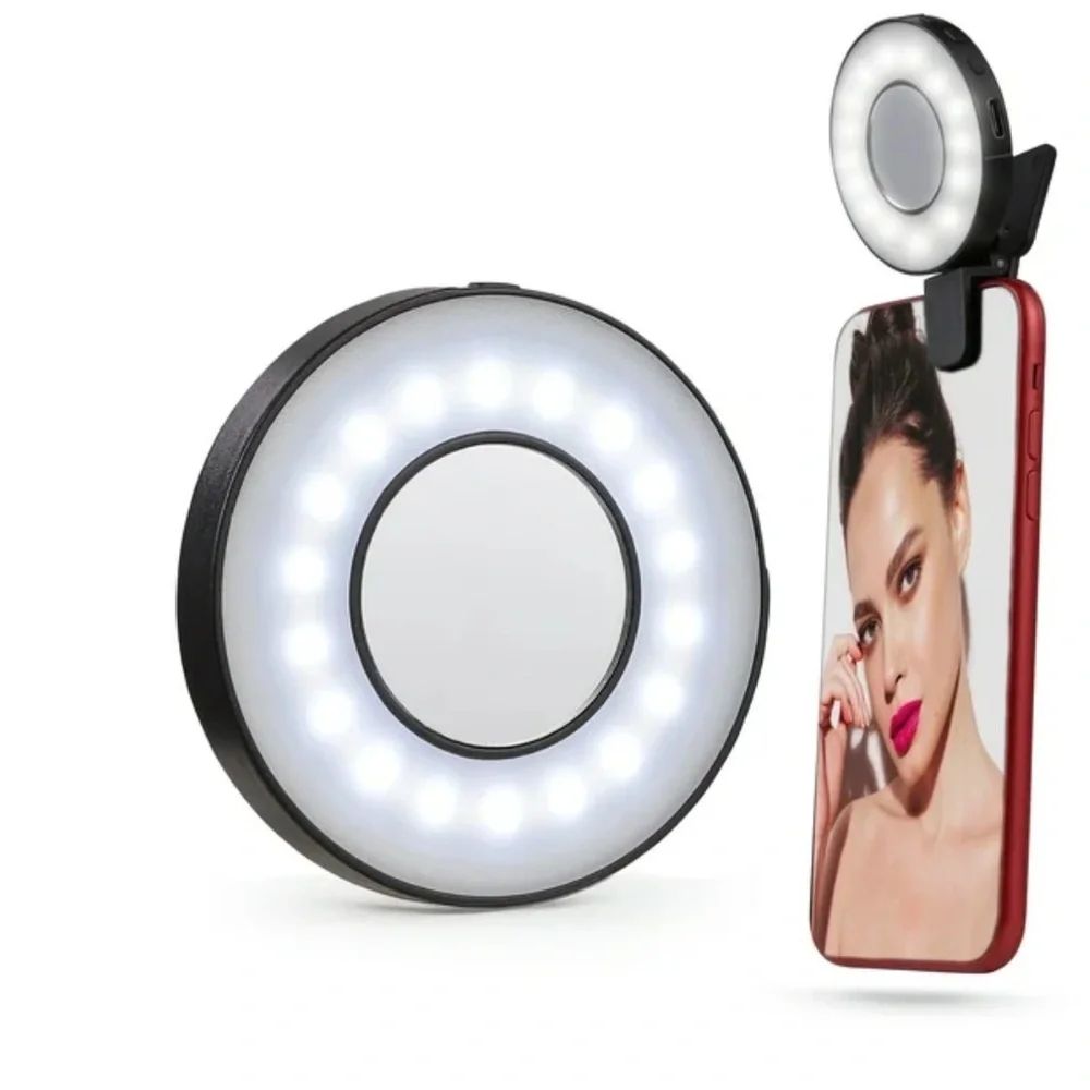 Vivitar Mini MagSafe Selfie Ring Light | Portable LED | Magnetic stick on